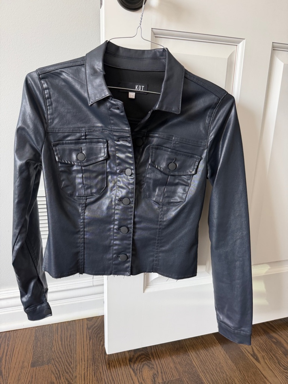 Kut Midnight Color Leather Jacket